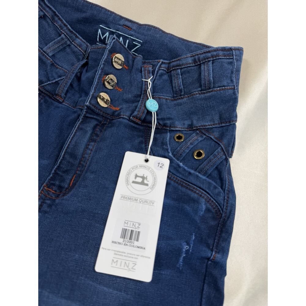 Tummy Control Colombian Jeans Butt Lift Size 12/ US 6 Skinny Stretch Push Up‎